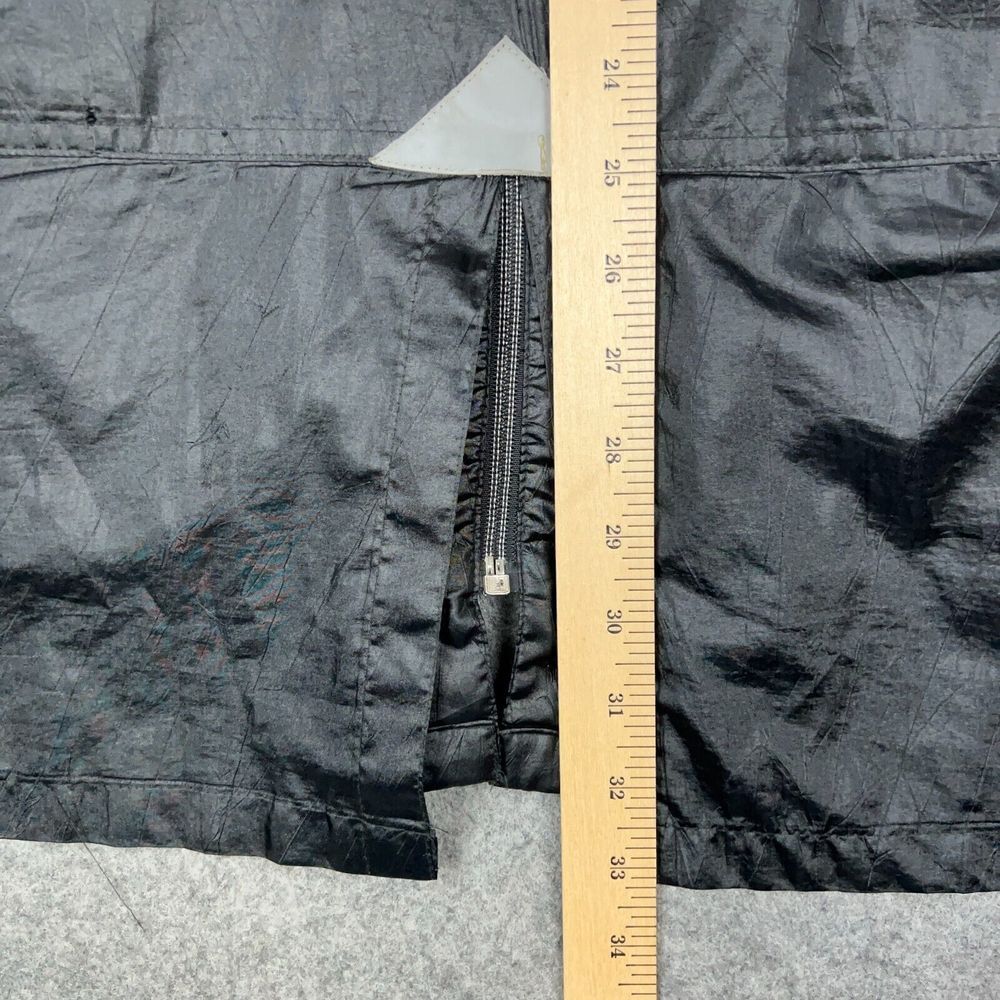VTG Nike Elite Jacket Womens Medium Black Chore Hooded Windbreaker Running 80s - Picture 13 of 15